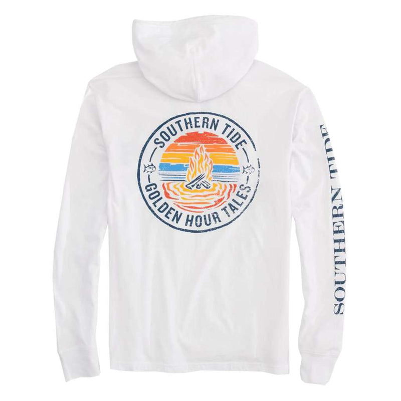 Golden Hour Tales Long Sleeve Hoodie T-Shirt by Southern Tide - Country Club Prep
