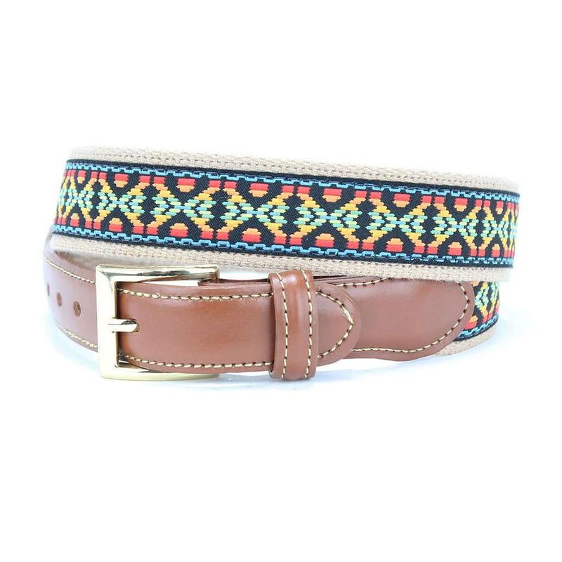Guitar Strap Leather Tab Belt by Country Club Prep - Country Club Prep