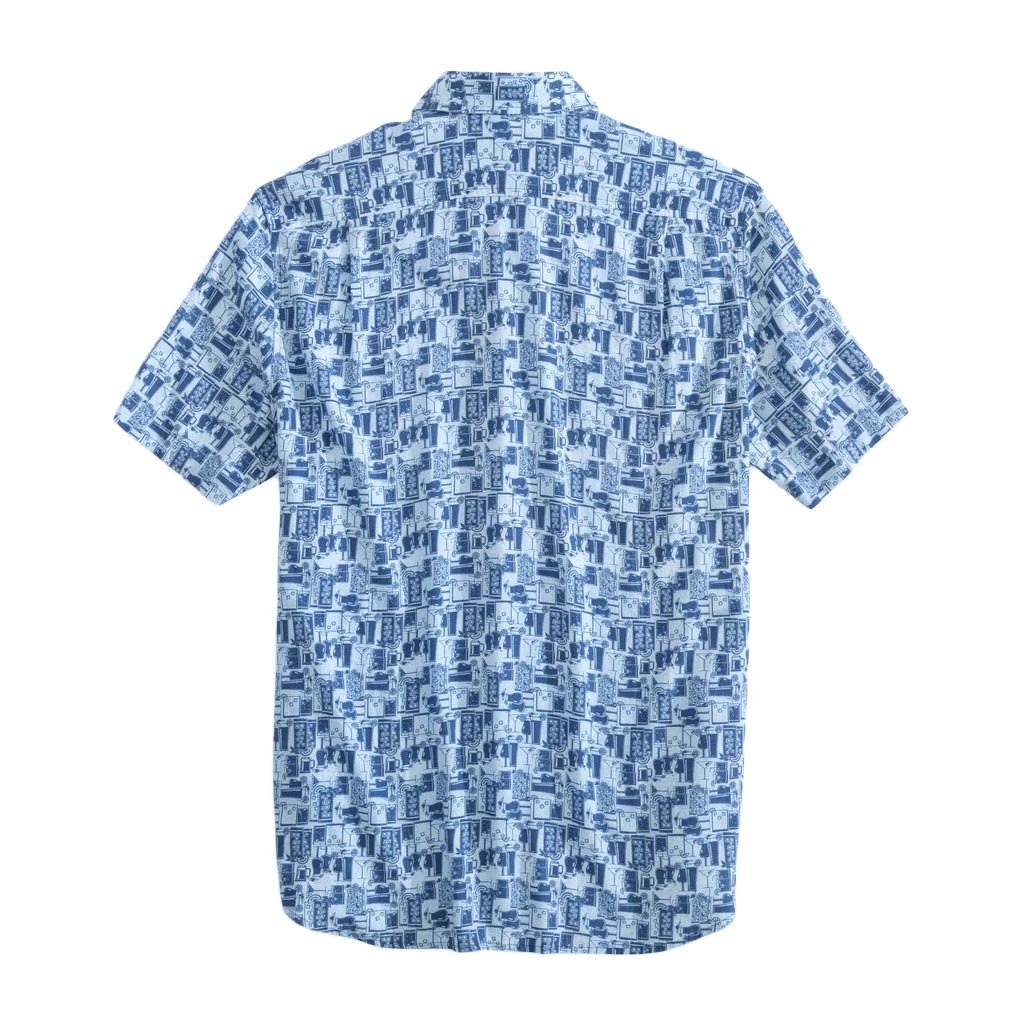 Happy Hour Short Sleeve Button Down Sport Shirt by Southern Tide - Country Club Prep