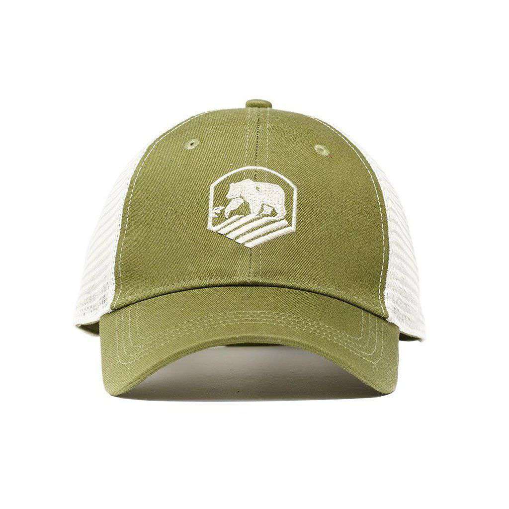 Active Wear Trucker Cap in Olive by The Normal Brand - Country Club Prep