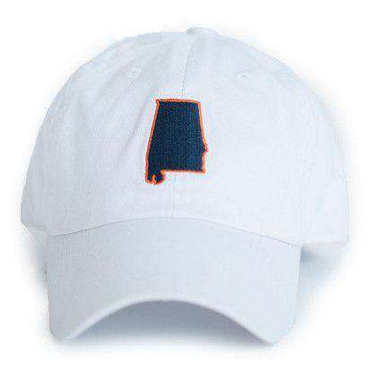 AL Auburn Gameday Hat in White by State Traditions - Country Club Prep