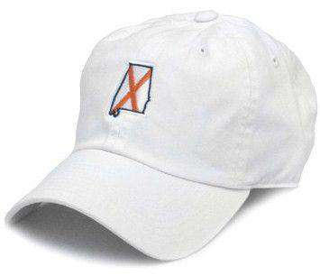 AL Auburn Traditional Hat in White by State Traditions - Country Club Prep