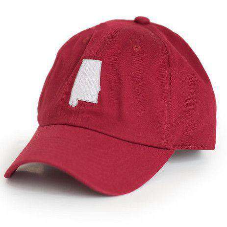 AL Tuscaloosa Gameday Hat in Crimson by State Traditions - Country Club Prep