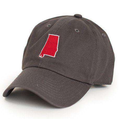 AL Tuscaloosa Gameday Hat in Grey by State Traditions - Country Club Prep