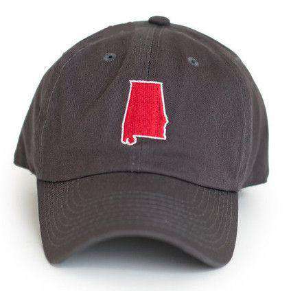 AL Tuscaloosa Gameday Hat in Grey by State Traditions - Country Club Prep