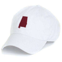 AL Tuscaloosa Gameday Hat in White by State Traditions - Country Club Prep