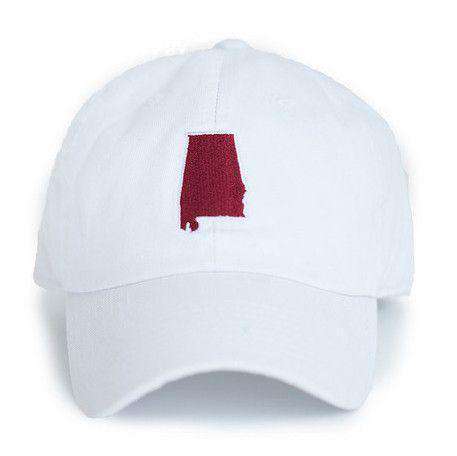 AL Tuscaloosa Gameday Hat in White by State Traditions - Country Club Prep