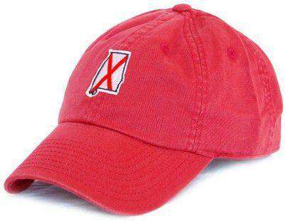 AL Tuscaloosa Traditional Hat in Crimson by State Traditions - Country Club Prep
