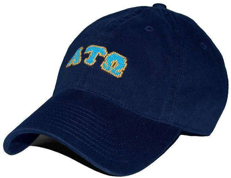 Alpha Tau Omega Needlepoint Hat in Navy by Smathers & Branson - Country Club Prep