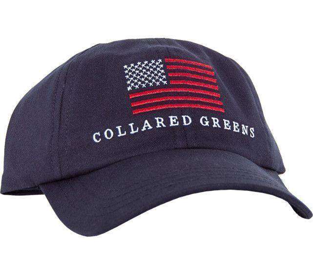 American Flag Hat in Navy by Collared Greens - Country Club Prep