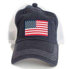 American Flag Trucker Hat in Navy by State Traditions - Country Club Prep