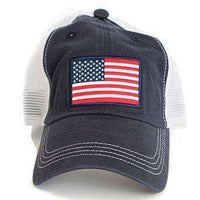 American Flag Trucker Hat in Navy by State Traditions - Country Club Prep
