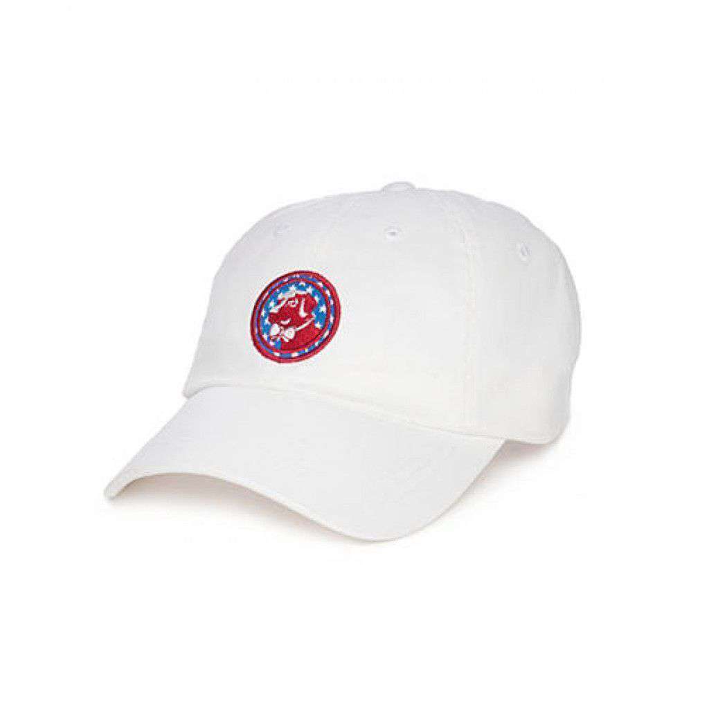 Americana Frat Hat in White by Southern Proper - Country Club Prep