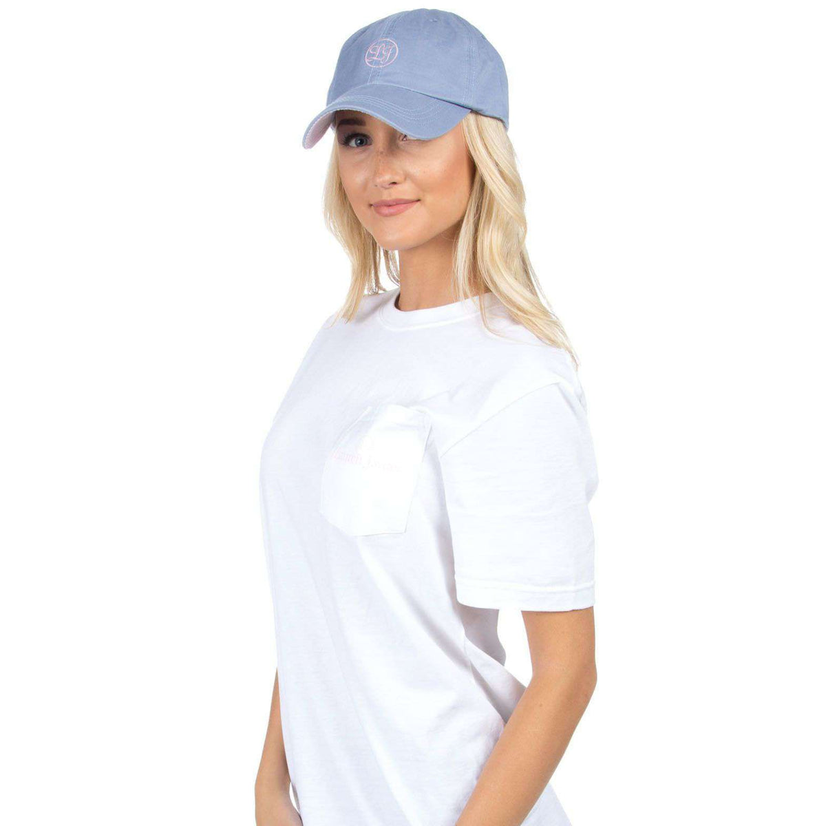 Baseball Hat in Light Blue by Lauren James - Country Club Prep