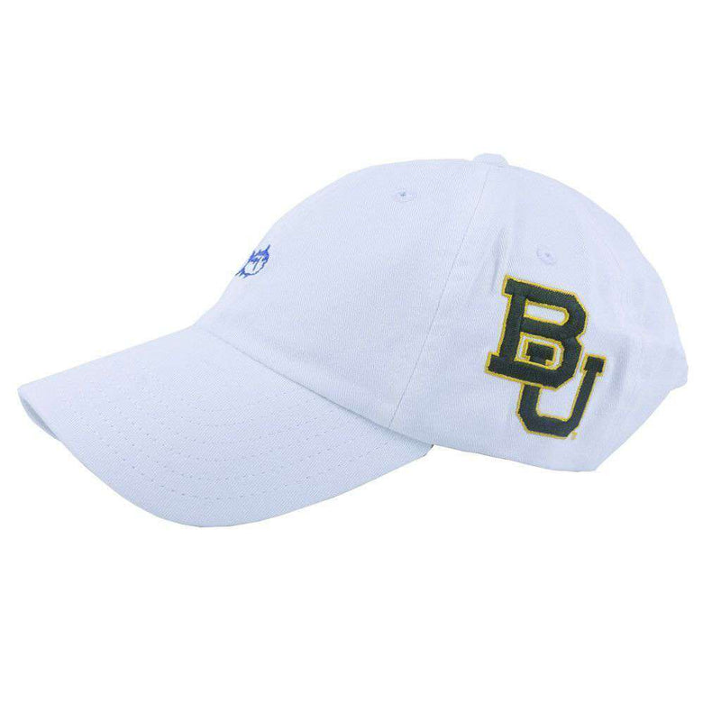 Baylor University Collegiate Skipjack Hat in White by Southern Tide - Country Club Prep