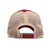 Bear Crest Activewear Trucker Hat in Red by The Normal Brand - Country Club Prep