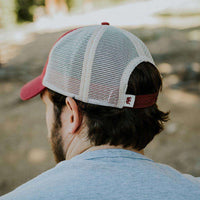 Bear Crest Activewear Trucker Hat in Red by The Normal Brand - Country Club Prep
