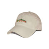 Big Trout Needlepoint Hat in Stone by Smathers & Branson - Country Club Prep