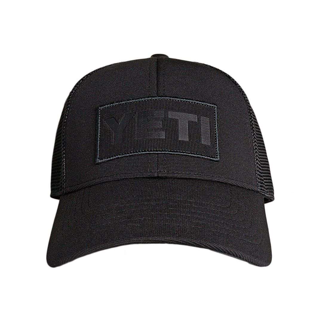 Black On Black Patch Trucker Hat in Black by YETI - Country Club Prep