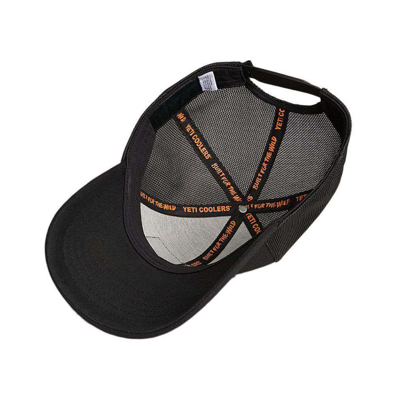 Black On Black Patch Trucker Hat in Black by YETI - Country Club Prep