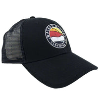 Bluff Horizon Trucker Hat in Black by Waters Bluff - Country Club Prep