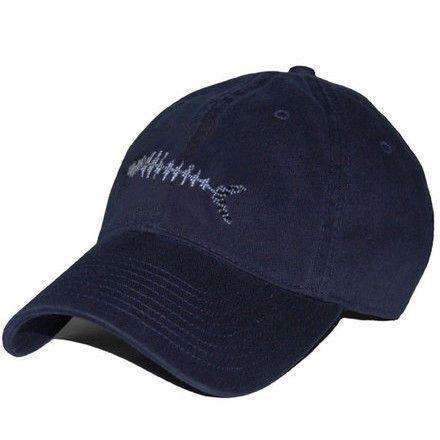 Bonefish Needlepoint Hat in Navy by Smathers & Branson - Country Club Prep