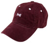Bowtie Hat in Maroon with White by Frat Collection - Country Club Prep