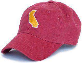 California Los Angeles Gameday Hat in Cardinal Red by State Traditions - Country Club Prep