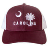 Carolina Mesh Back Hat in Gameday Garnet w/ White by Classic Carolinas - Country Club Prep