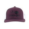 Carolina Mesh Back Hat in Garnet with Black by Classic Carolinas - Country Club Prep