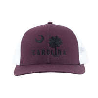 Carolina Mesh Back Hat in Garnet with Black by Classic Carolinas - Country Club Prep