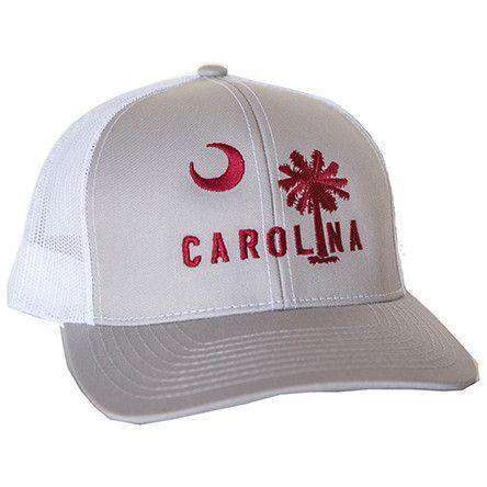 Carolina Mesh Back Hat in Graniteville Grey by Classic Carolinas - Country Club Prep