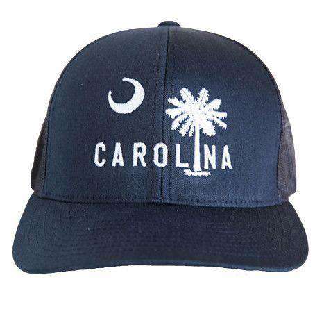 Carolina Mesh Back Hat in Newberry Navy by Classic Carolinas - Country Club Prep