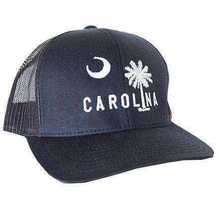 Carolina Mesh Back Hat in Newberry Navy by Classic Carolinas - Country Club Prep