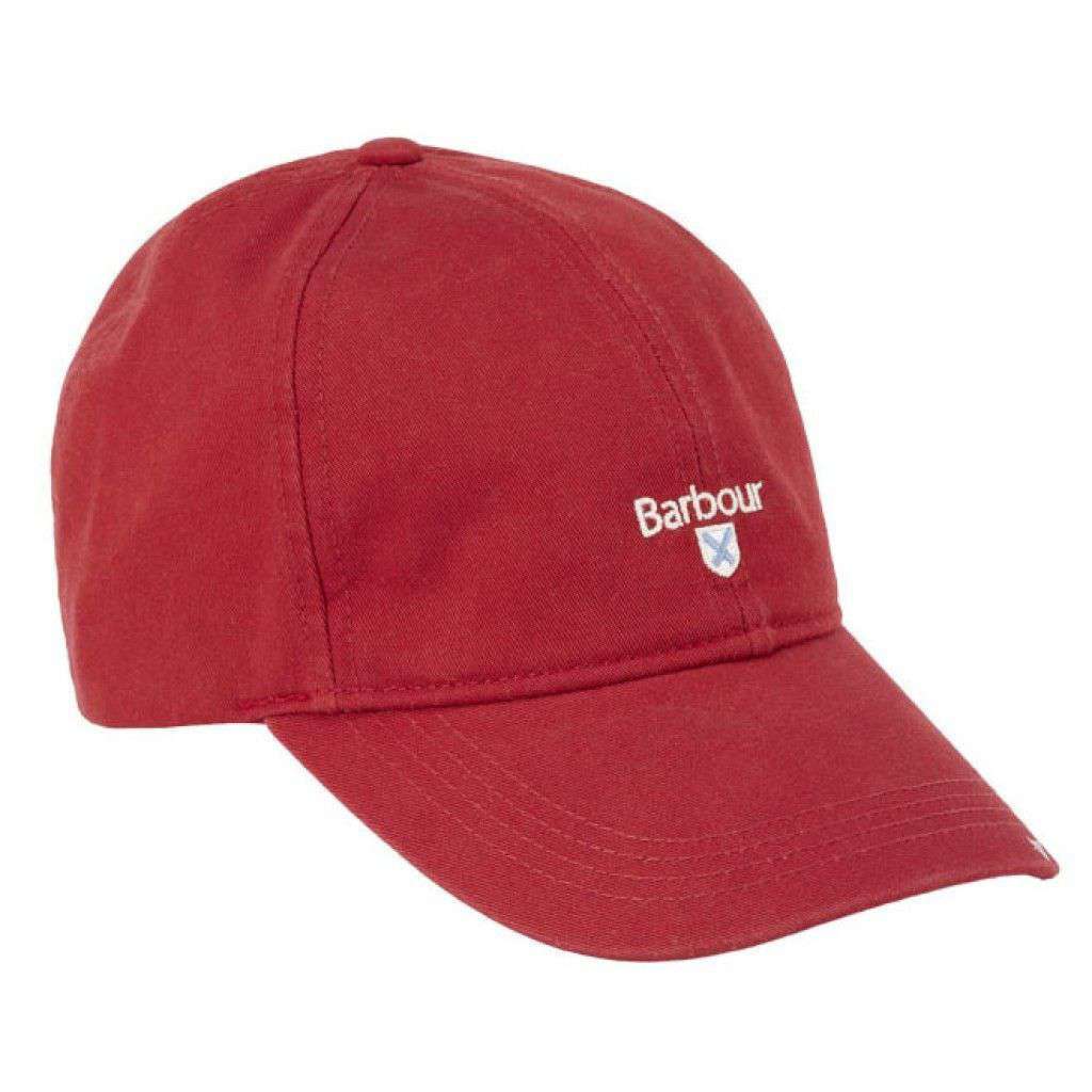 Cascade Sports Cap in Red by Barbour - Country Club Prep
