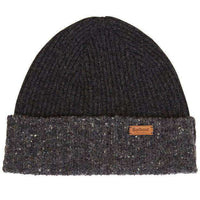 Cassop Fleck Pom Hat in Charcoal by Barbour - Country Club Prep