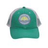 Cattail Trucker Hat in Bimini Green by Southern Marsh - Country Club Prep