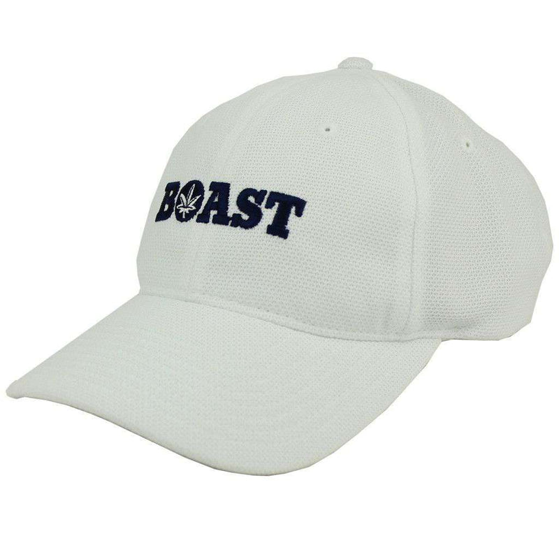 Classic Performance Boast Logo Baseball Hat in White by Boast - Country Club Prep