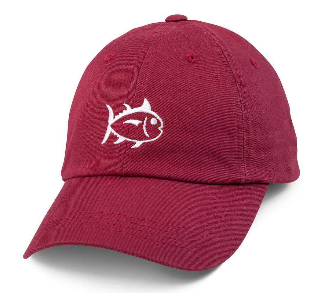 Collegiate Skipjack Hat in Crimson by Southern Tide - Country Club Prep