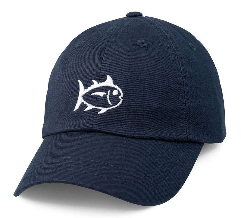 Collegiate Skipjack Hat in Dark & Stormy by Southern Tide - Country Club Prep