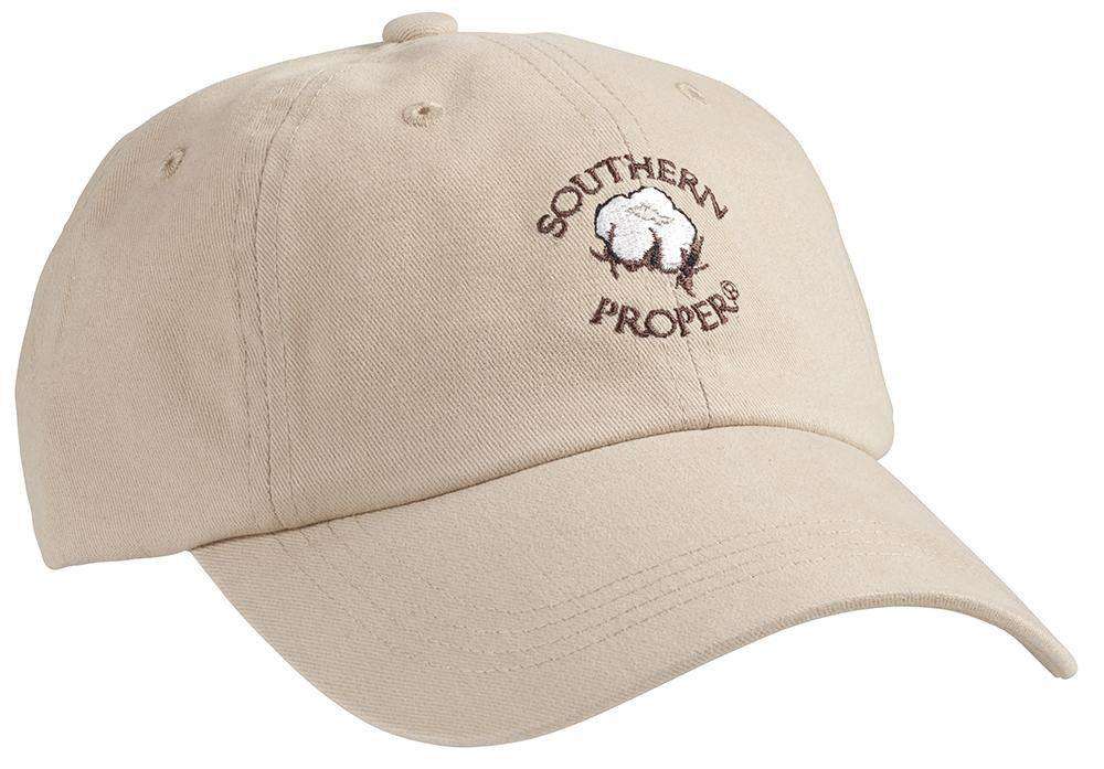 Cotton Boll Hat in Tan by Southern Proper - Country Club Prep