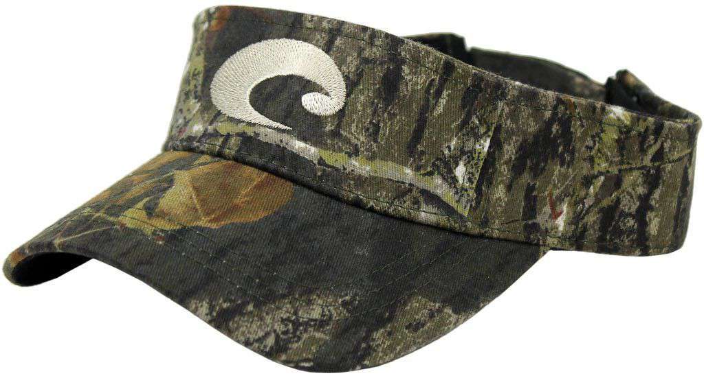 Cotton Visor in Mossy Oak Camo by Costa Del Mar - Country Club Prep