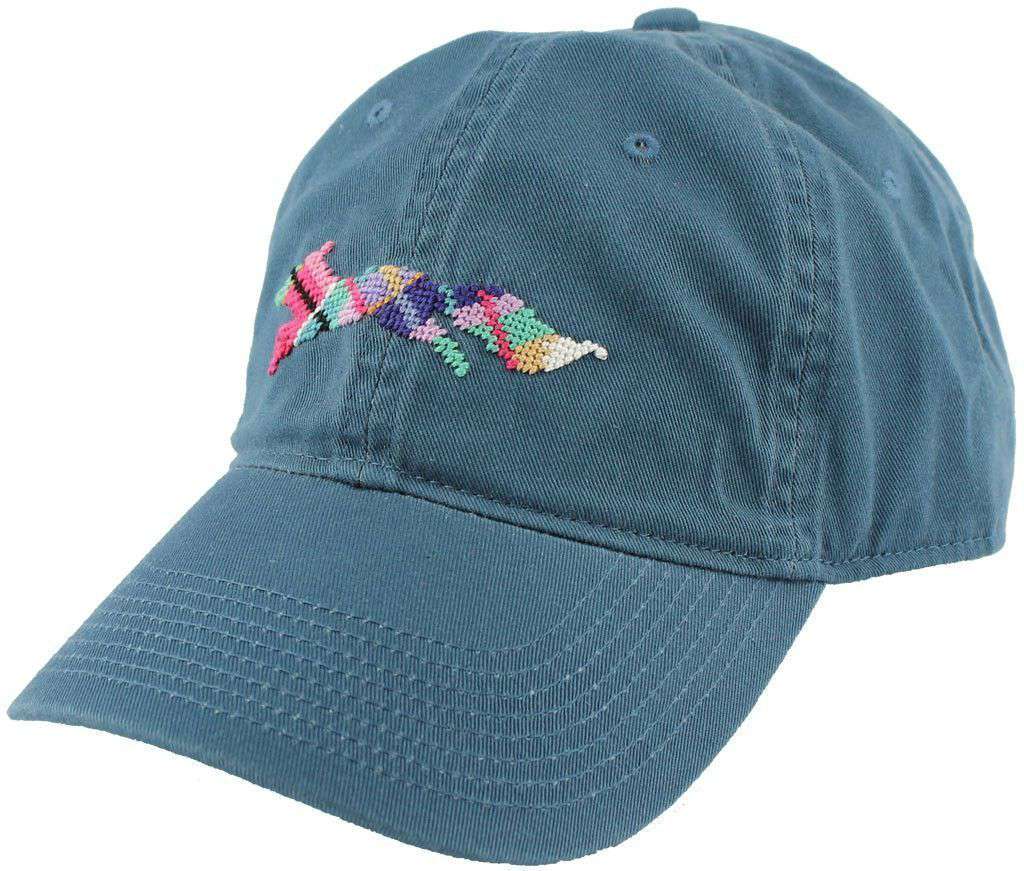 Country Club Prep "Longshanks" Needlepoint Hat in Breaker Blue by Smathers & Branson - Country Club Prep