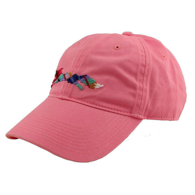 Country Club Prep "Longshanks" Needlepoint Hat in Pink by Smathers & Branson - Country Club Prep