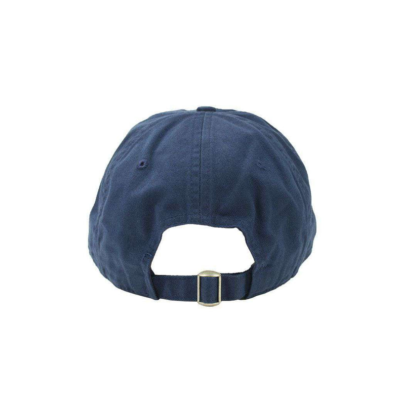 Custom Madras Golf Cart Needlepoint Hat in Navy by Smathers & Branson - Country Club Prep