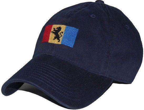 Delta Kappa Epsilon Needlepoint Hat in Navy by Smathers & Branson - Country Club Prep