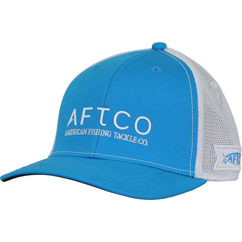 Echo Trucker Hat in Vivid Blue by AFTCO - Country Club Prep