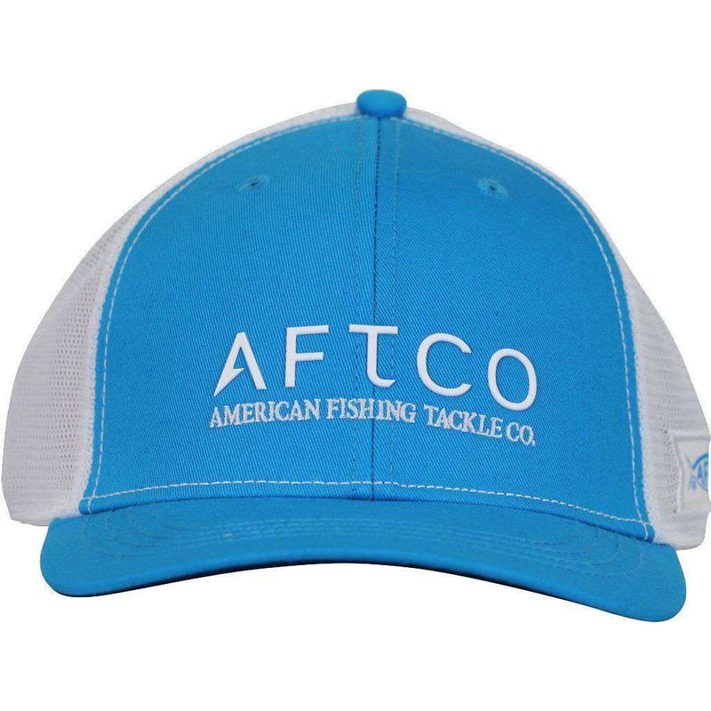 Echo Trucker Hat in Vivid Blue by AFTCO - Country Club Prep