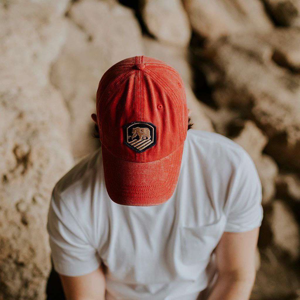 Faded Active Wear Cap in Red by The Normal Brand - Country Club Prep