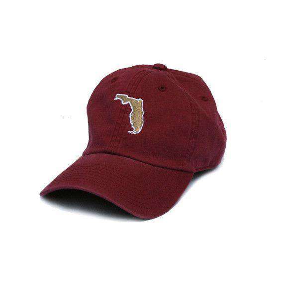 Florida Tallahassee Gameday Hat in Garnet by State Traditions - Country Club Prep